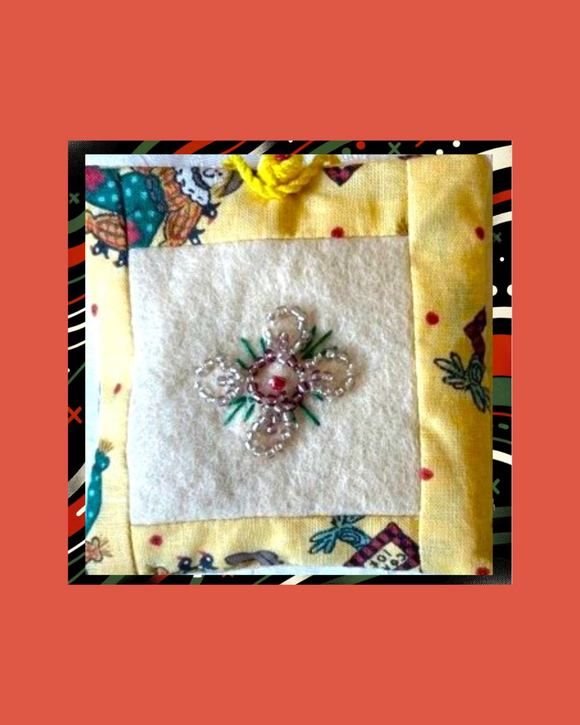 Hand Made Personal Bag Kit - DIY Miniature Beaded Sewing Bag