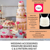 Cream Wedding Bag Pattern 2 and Kit Combo Wedding Ring Bag Pattern and Kit Combo - Charlotte and Grace