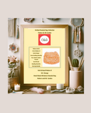 Framed Knitted Beaded Bag Collection with pattern and kit combo on a decorative background
