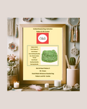 Knitted Beaded Bag Collection poster with C&G logo and product details on a decorative background.