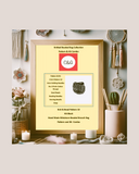 Framed Knitted Beaded Bag Collection with decorative items on a light background