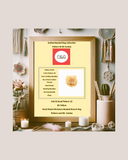 Framed Knitted Beaded Bag Collection pattern and kit combo with decorative items in the background.