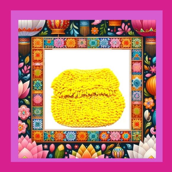 Miniature Beaded Bag Collection Hand Made mini palm clutches yellow - Charlotte and Grace