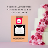 Wedding Ring Bag Necklace pattern for flower girl bridesmaids C & G wedding Pattern 2 - Charlotte and Grace