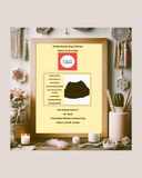 Framed Knitted Beaded Bag Collection pattern and kit combo with decorative items in the background.