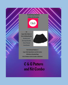 C & G Pattern and Kit Combo packaging with purple and blue gradient design