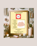 Framed Knitted Beaded Bag Collection with decorative items on a light background