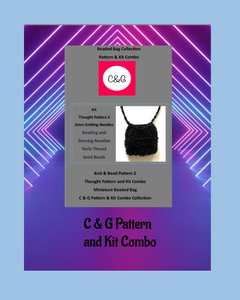 C & G Pattern and Kit Combo packaging with a purple and blue geometric design