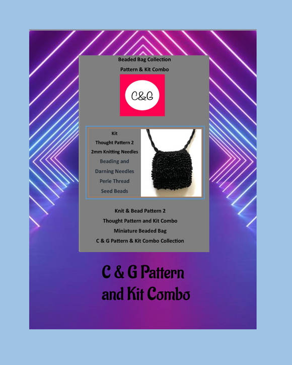 C & G Pattern and Kit Combo packaging with a purple and blue geometric design