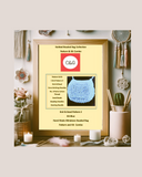 Knitted Beaded Bag Collection pattern and kit combo with a decorative background