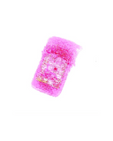 Pink glittery phone case on a white background