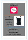 The Black Beaded Bag Pattern 7 & Kit Combo The Black Gift Bag Pattern and kit - Charlotte and Grace