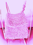 Miniature Beaded Bag Collection Handmade Enhanced Beaded Bag Necklace Purple - Charlotte and Grace