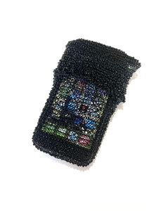 The Black Beaded iPhone Bag - Charlotte and Grace