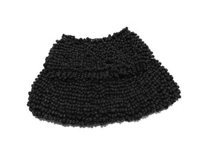 The Black Beaded Super Mini Bag - Charlotte and Grace