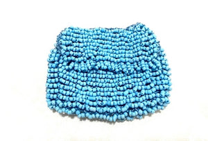 Miniature Beaded Bag Collection Handmade 'Blue Skies' Bag in a variety of colours Blue - Charlotte and Grace